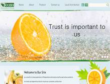 Tablet Screenshot of foodex-eg.com